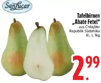 Edeka SanLucar Tafelbirnen ,,Abate Fetel" Angebot