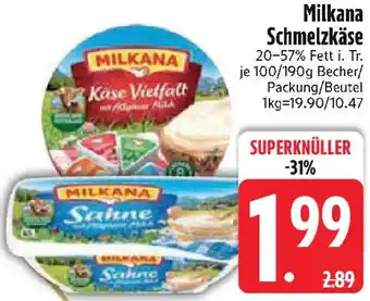 Edeka Milkana Schmelzkäse Angebot