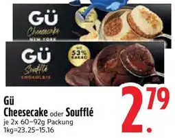 Edeka Gü Cheesecake oder Soufflé Angebot