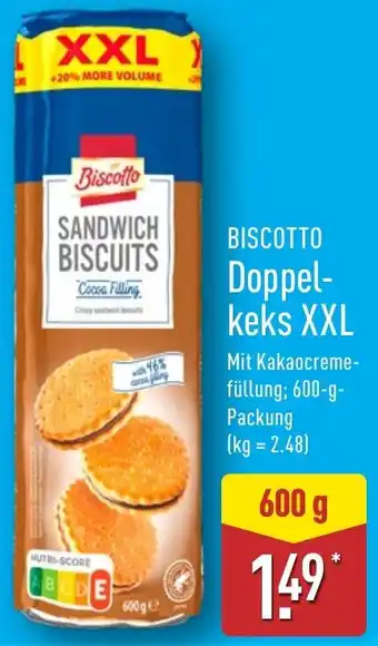 Aldi Nord BISCOTTO Doppelkeks XXL Angebot