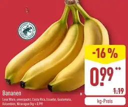 Aldi Nord Bananen Angebot