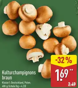 Aldi Nord Kulturchampignons braun Angebot
