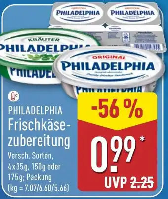 Aldi Nord PHILADELPHIA Frischkäsezubereitung Angebot