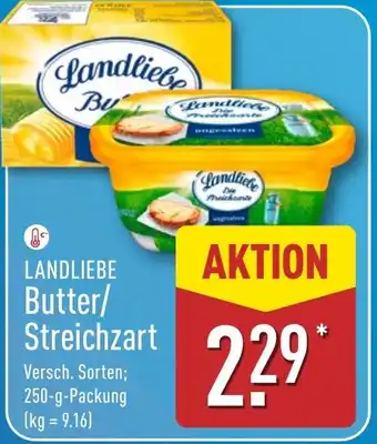 Aldi Nord LANDLIEBE Butter/ Streichzart Angebot