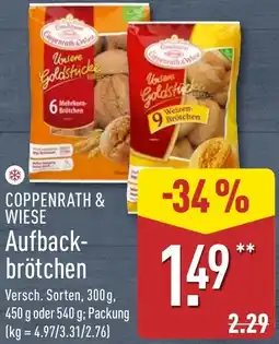 Aldi Nord COPPENRATH & WIESE Aufbackbrötchen Angebot