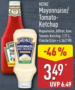 Aldi Nord HEINZ Mayonnaise/ Tomato Ketchup Angebot