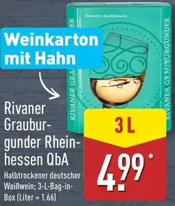 Aldi Nord Rivaner Grauburgunder Rheinhessen QbA Angebot