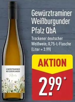 Aldi Nord Gewürztraminer Weißburgunder Pfalz QbA Angebot