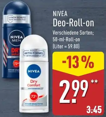Aldi Nord NIVEA Deo-Roll-on Angebot