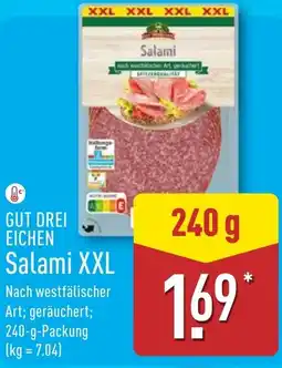 Aldi Nord GUT DREI EICHEN Salami XXL Angebot