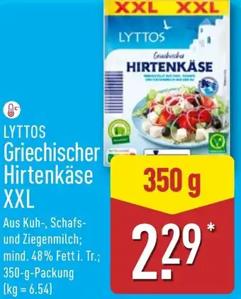 Aldi Nord LYTTOS Griechischer Hirtenkäse XXL Angebot
