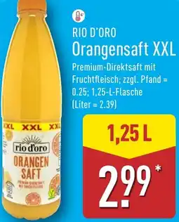 Aldi Nord RIO D'ORO Orangensaft XXL Angebot
