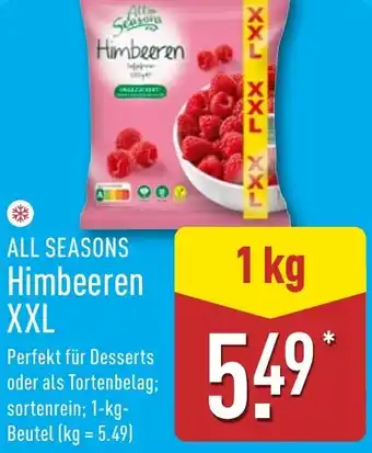 Aldi Nord ALL SEASONS Himbeeren XXL Angebot