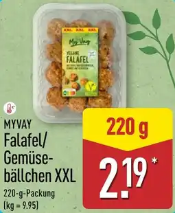 Aldi Nord MYVAY Falafel/ Gemüsebällchen XXL Angebot