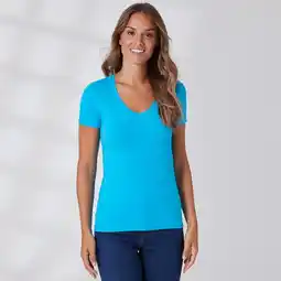 NKD Damen-T-Shirt mit V-Ausschnitt Angebot