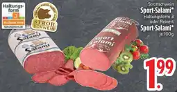Edeka Strohschwein Sport-Salami oder Reinert Sport-Salami Angebot