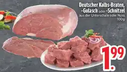 Edeka Deutscher Kalbs-Braten, Gulasch oder Schnitzel Angebot
