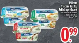 Edeka Milram frischer Zaziki, Frühlings-Quark Angebot
