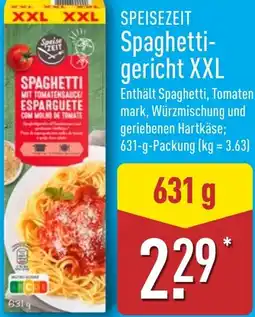 Aldi Nord SPEISEZEIT Spaghettigericht XXL Angebot