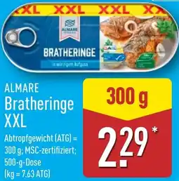 Aldi Nord ALMARE Bratheringe XXL Angebot