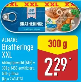 Aldi Nord ALMARE Bratheringe XXL Angebot