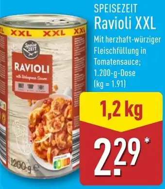 Aldi Nord SPEISEZEIT Ravioli XXL Angebot