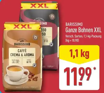 Aldi Nord BARISSIMO Ganze Bohnen XXL Angebot