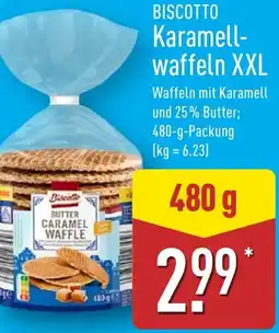 Aldi Nord BISCOTTO Karamellwaffeln XXL Angebot