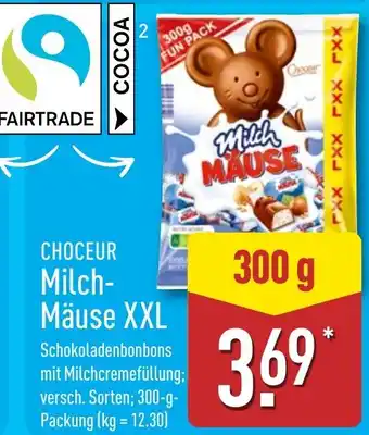 Aldi Nord CHOCEUR Milch Mäuse XXL Angebot