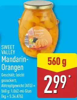 Aldi Nord SWEET VALLEY Mandarin Orangen Angebot