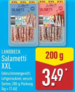 Aldi Nord LANDBECK Salametti XXL Angebot