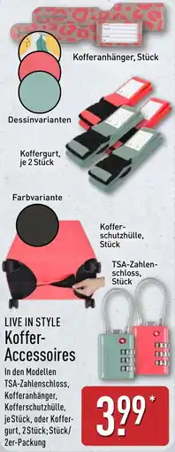 Aldi Nord LIVE IN STYLE Koffer Accessoires Angebot