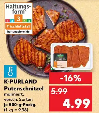 Kaufland K-PURLAND Putenschnitzel Angebot