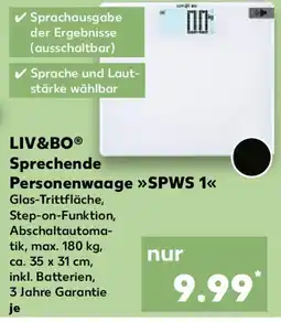 Kaufland LIV&BO Sprechende Personenwaage SPWS 1 Angebot