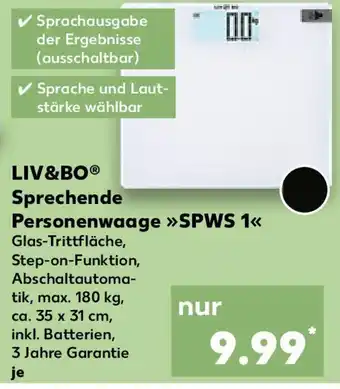 Kaufland LIV&BO Sprechende Personenwaage SPWS 1 Angebot