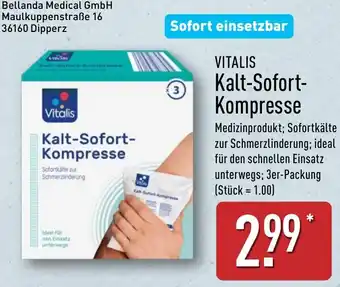 Aldi Nord VITALIS Kalt-Sofort Kompresse Angebot