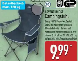 Aldi Nord ADVENTURIDGE Campingstuhl Angebot