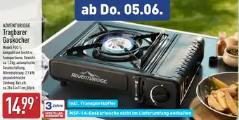Aldi Nord ADVENTURIDGE Tragbarer Gaskocher Angebot