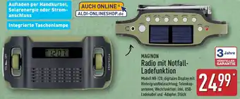 Aldi Nord MAGINON Radio mit Notfall Ladefunktion Angebot