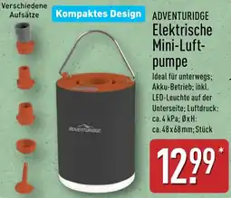 Aldi Nord ADVENTURIDGE Elektrische Mini-Luftpumpe Angebot