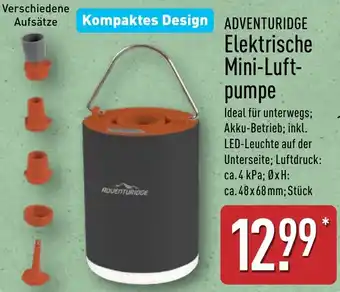 Aldi Nord ADVENTURIDGE Elektrische Mini-Luftpumpe Angebot