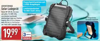 Aldi Nord ADVENTURIDGE Solar-Ladegerät Angebot