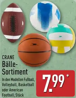 Aldi Nord CRANE Bälle Sortiment Angebot