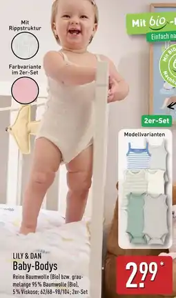 Aldi Nord LILY & DAN Baby-Bodys Angebot
