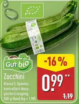 Aldi Nord GUT bio Zucchini Angebot