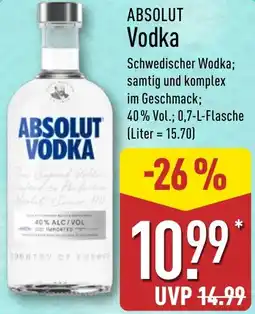 Aldi Nord ABSOLUT Vodka Angebot