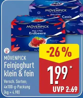 Aldi Nord MÖVENPICK Feinjoghurt klein & fein Angebot