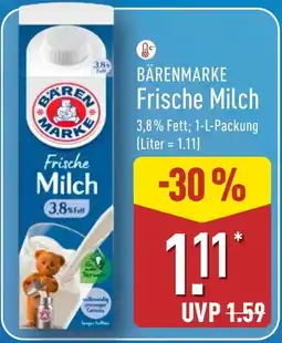 Aldi Nord BÄRENMARKE Frische Milch Angebot