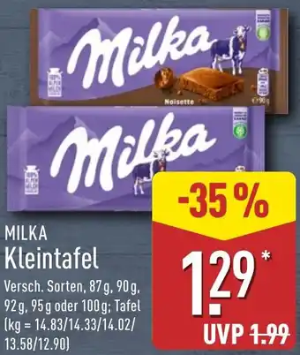 Aldi Nord MILKA Kleintafel Angebot