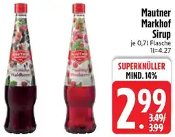Edeka Mautner Markhof Sirup Angebot